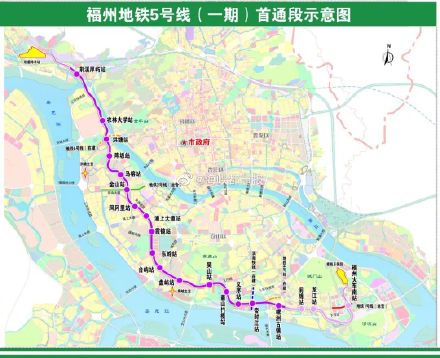 福州地鐵5號線空載試運行！福州地鐵5號線倒計時