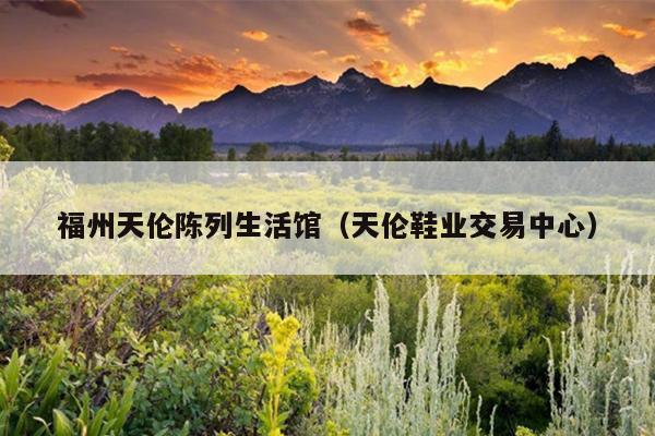 福州天倫陳列生活館（天倫鞋業交易中心）