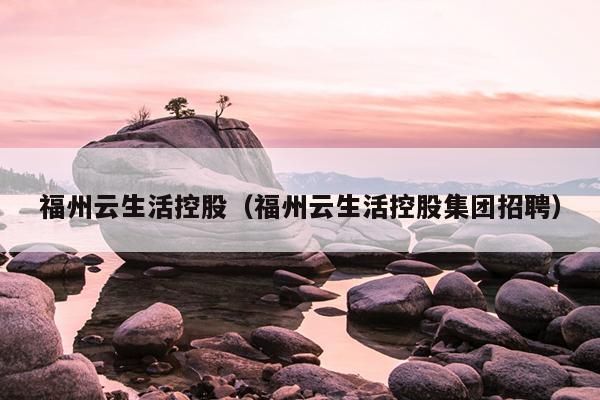 福州云生活控股（福州云生活控股集團招聘）